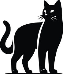 cat silhouette vector
