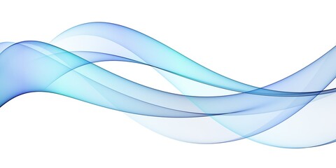 Abstract shiny bright blue waves banner design