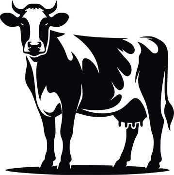 recommend clip art: cow silhouette vector easy to use