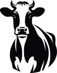 cow silhouette vector easy to use