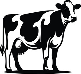 cow silhouette vector easy to use