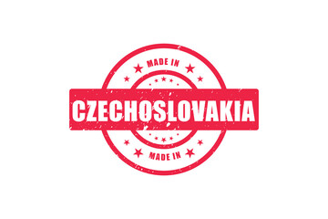 Made In Czechoslovakia Rubber Stamp, stamp with the text