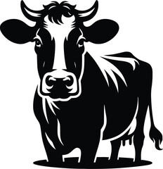 cow silhouette vector easy to use