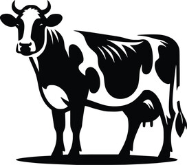 cow silhouette vector easy to use