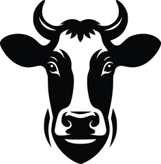 cow silhouette vector easy to use