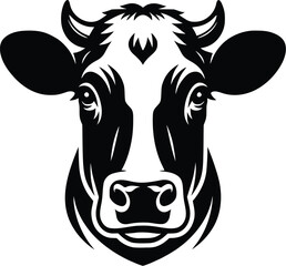 cow silhouette vector easy to use