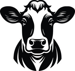 cow silhouette vector easy to use