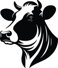 cow silhouette vector easy to use