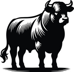 cow silhouette vector easy to use