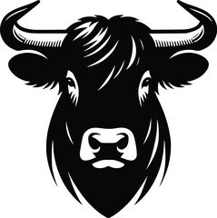 cow silhouette vector easy to use