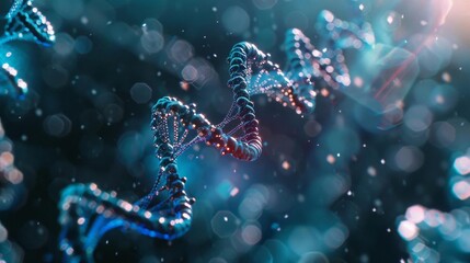 Visualization of DNA helix in biotechnological research