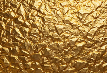 Glowing gold, golden paper texture