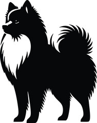 dog breed silhouette  