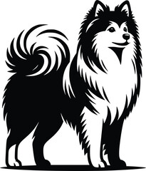 dog breed silhouette  