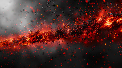 Read and black abstract aggressive background