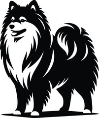 dog breed silhouette  