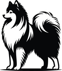 dog breed silhouette  