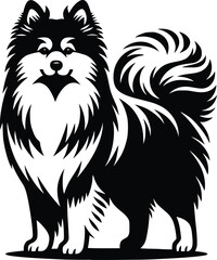 dog breed silhouette  