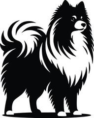 Obraz premium dog breed silhouette 