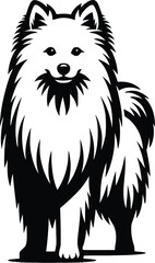 dog breed silhouette  