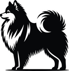 dog breed silhouette  