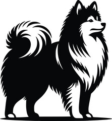 dog breed silhouette  