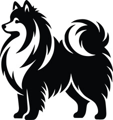 dog breed silhouette  