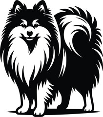 dog breed silhouette  