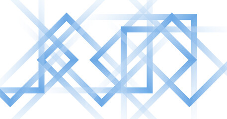 青色のグラデーションで組み合わせた幾何学的な背景素材