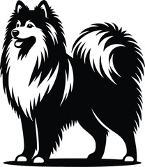 dog breed silhouette  