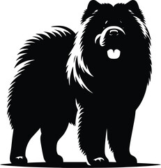 dog breed silhouette  