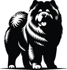 dog breed silhouette  