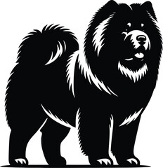 dog breed silhouette  