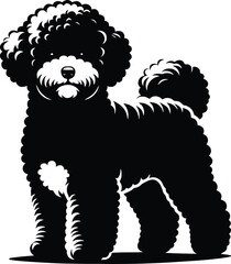 dog breed silhouette  