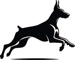 dog breed silhouette  