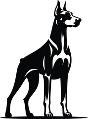 dog breed silhouette  