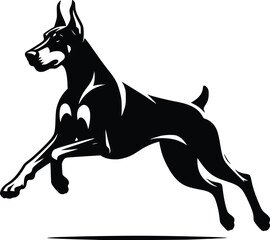 dog breed silhouette  
