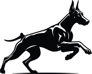 dog breed silhouette  