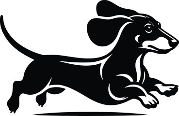 dog breed silhouette  