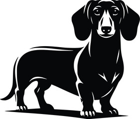 dog breed silhouette  