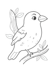 Animal coloring book page 