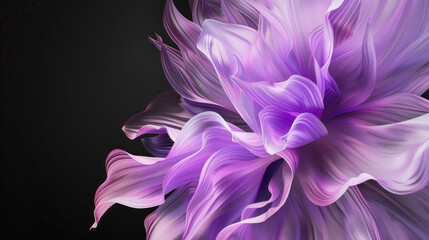 light purple color, in the center of the image, on a black background 