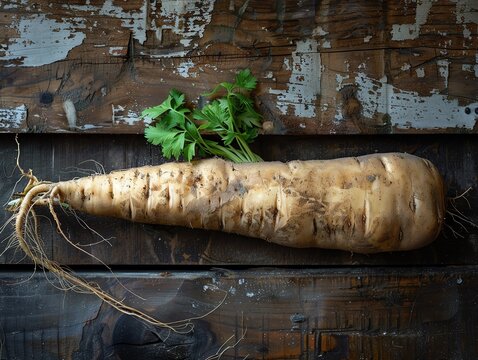 Whole fingerroot with earthy roots intact, captured in high resolution to emphasize its natural essence