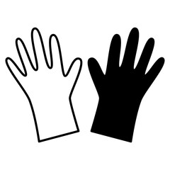 hand gloves icon