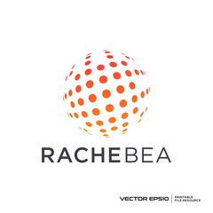 Abstract dots circle, logo vector design