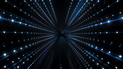 Abstract Blue Lights with Speed Motion Effect Background