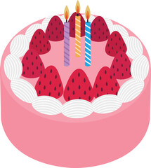Birthday Party Element. Vector Illustration