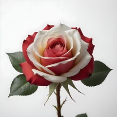 pink rose isolated on white