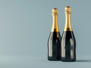 Shop our collection of elegant champagne bottles with a modern and sleek design for sale, Generated by AI - obrazy, fototapety, plakaty