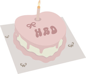 Birthday Party Element. Vector Illustration